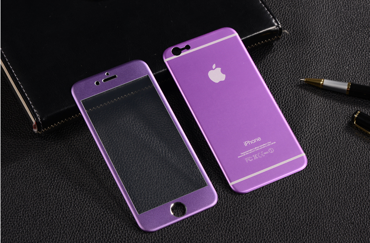 Kính Cường Lực Nhôm Full Đổi Màu Máy iPhone 6Plus 2Mặt Kính Cường Lực Nhôm Full Đổi Màu Máy iPhone 6Plus 2Mặt
