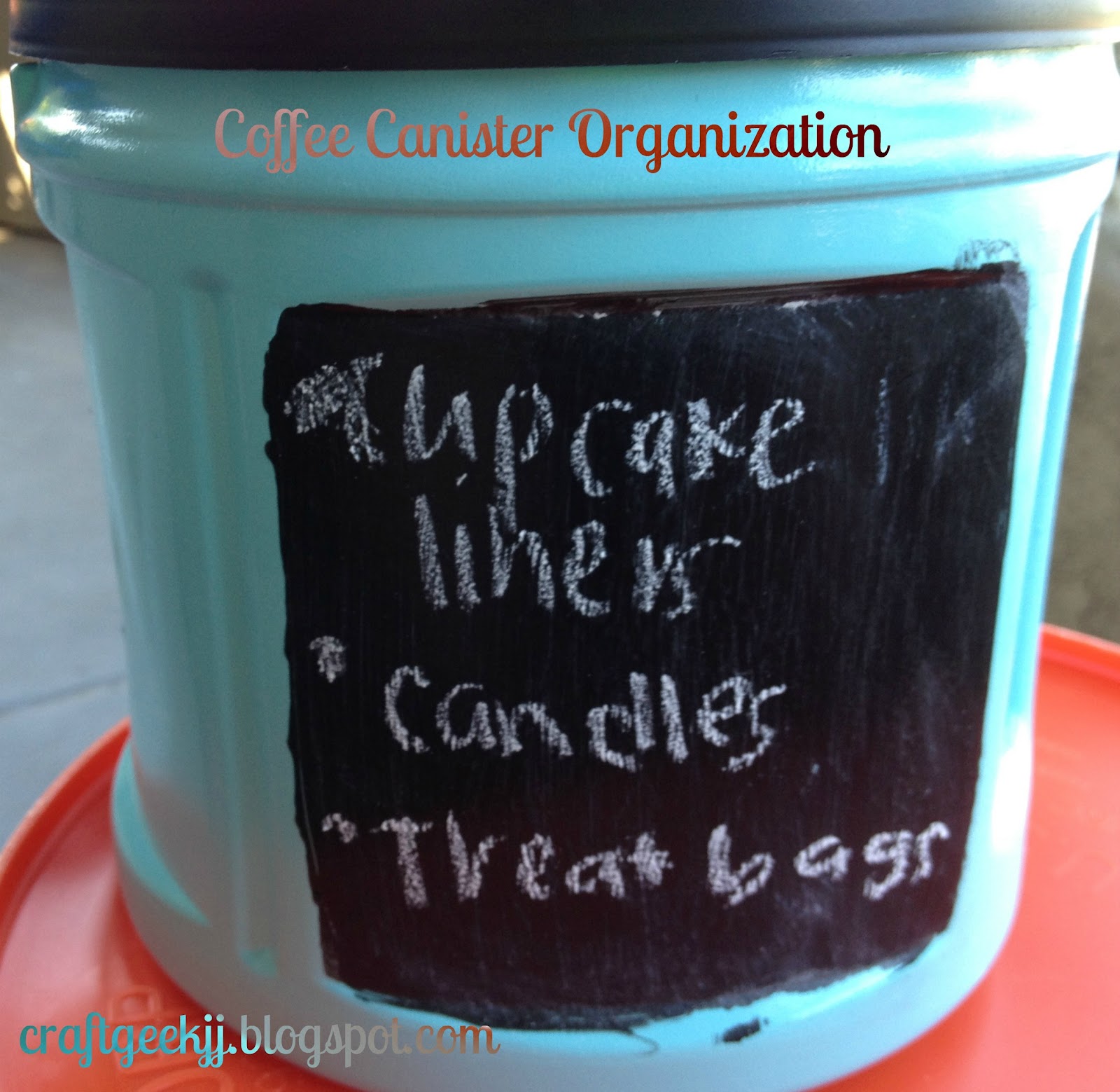Craft Geek Recyclable Coffee Canister Organization