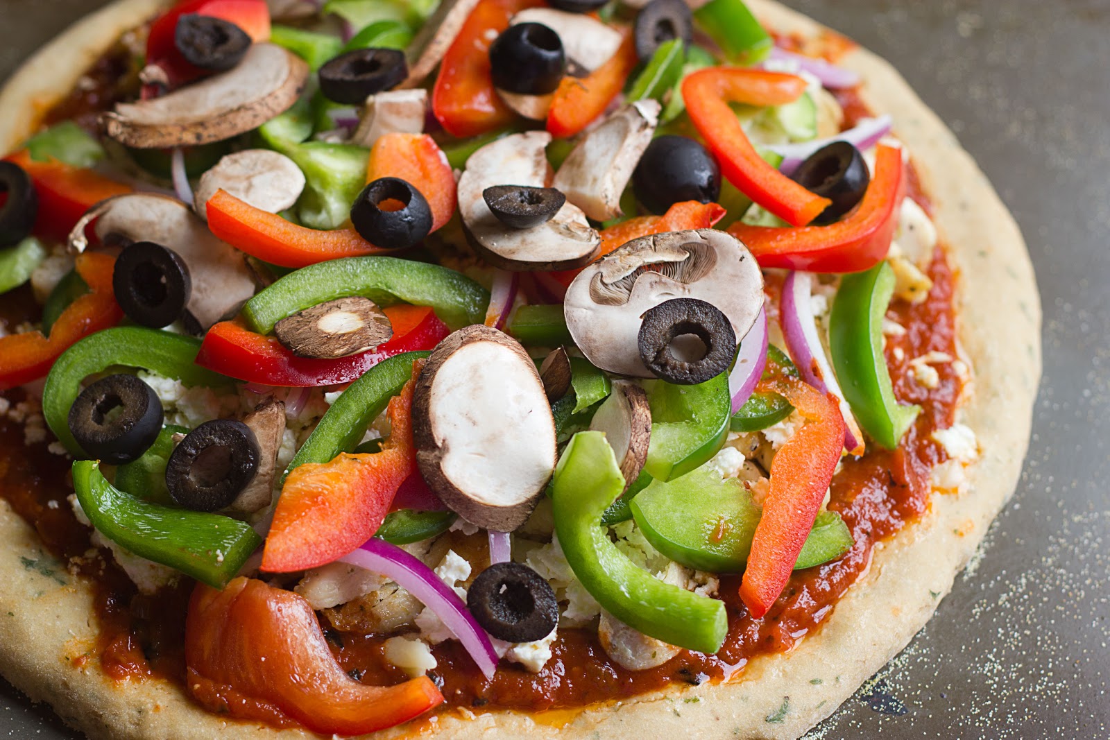 fabulous fridays Feta Cheese and Olive pizza