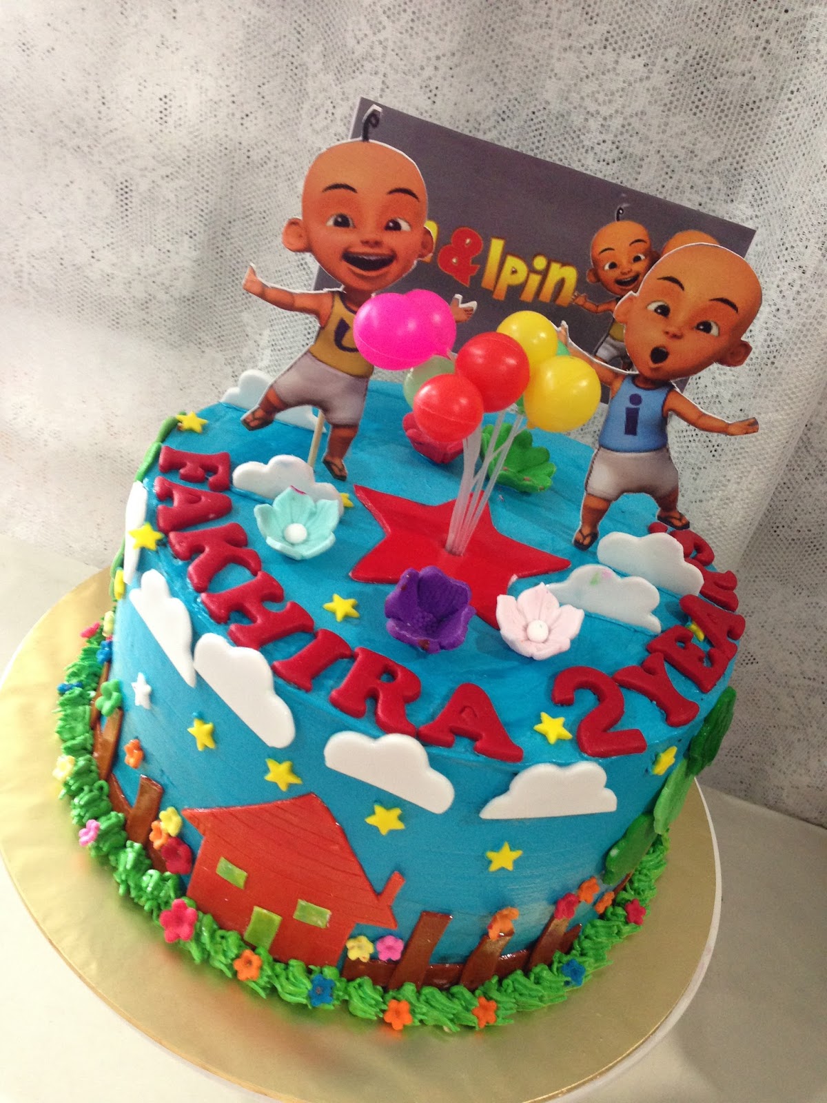 ninie cakes house Upin Ipin Theme Cake