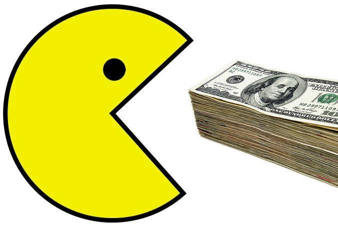 Pacman Eating Money
