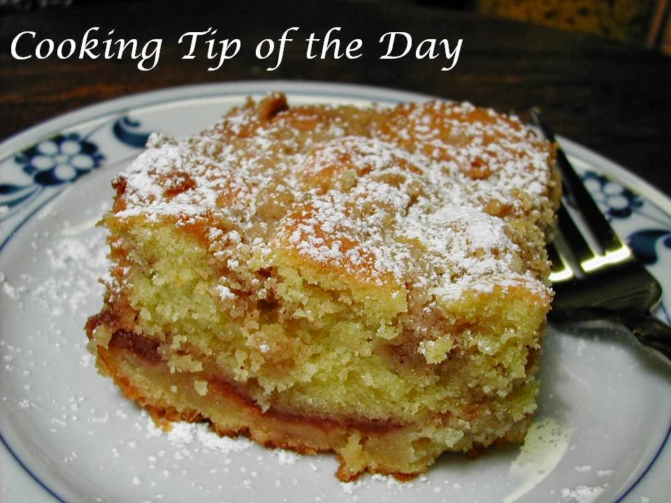 Cooking Tip of the Day Apple Butter Coffee Cake with Crumb Topping
