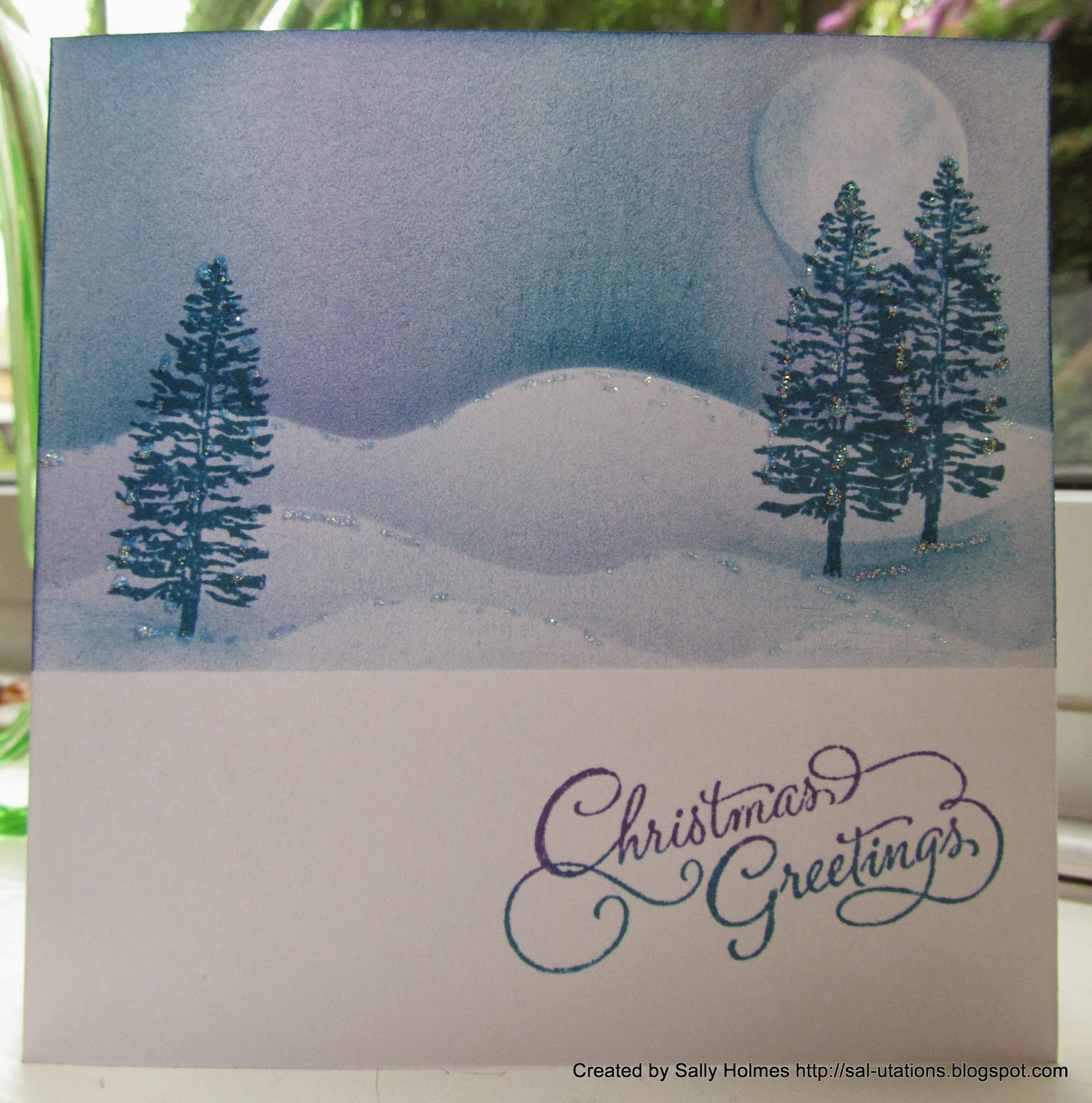 Crafty Salutations Quick one layer Christmas cards and new Inkylicious