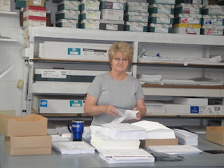 Creative Printing of Bay County - Panama City, Florida - Welcome to the Print Shop - Bindery Department - Bobbie