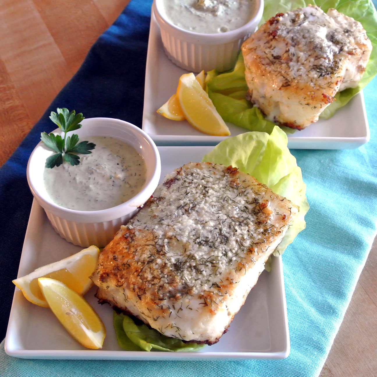 Mom, What's For Dinner? Parmesan Dill Sea Bass