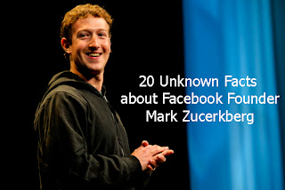 20 Unknown facts about Facebook Founder Mark Zucerkberg