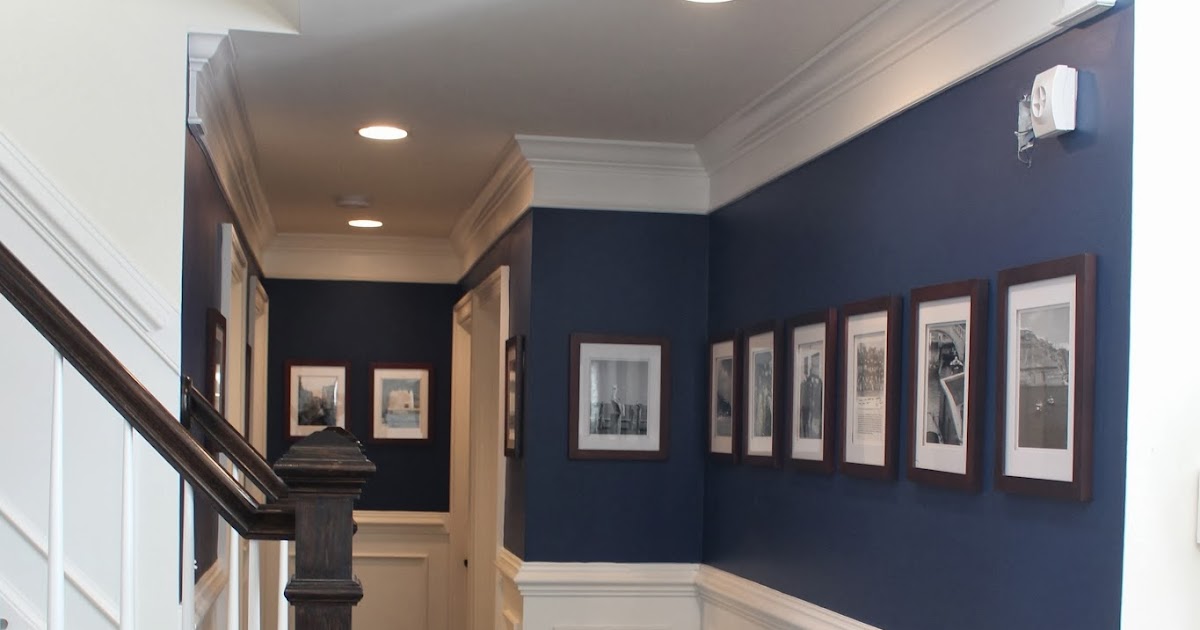 One Oak Lane Navy Picture Hallway