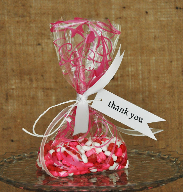 the creative bag blog Wedding favors using candy bags and free download for thank you tags