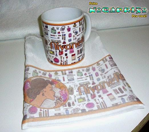 Caneca e Saquinho Personalizado