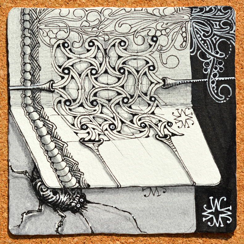 Zentangle Well (a new tangle!)