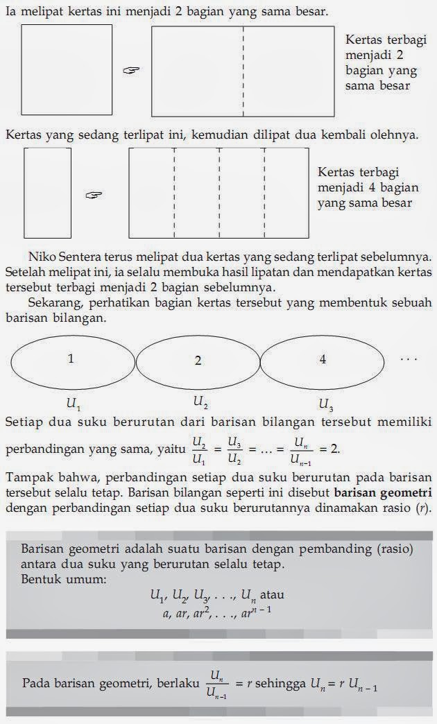MATEMATIKA DI SMA BARISAN DAN DERET GEOMETRI MATEMATIKA DI SMA BARISAN DAN DERET GEOMETRI