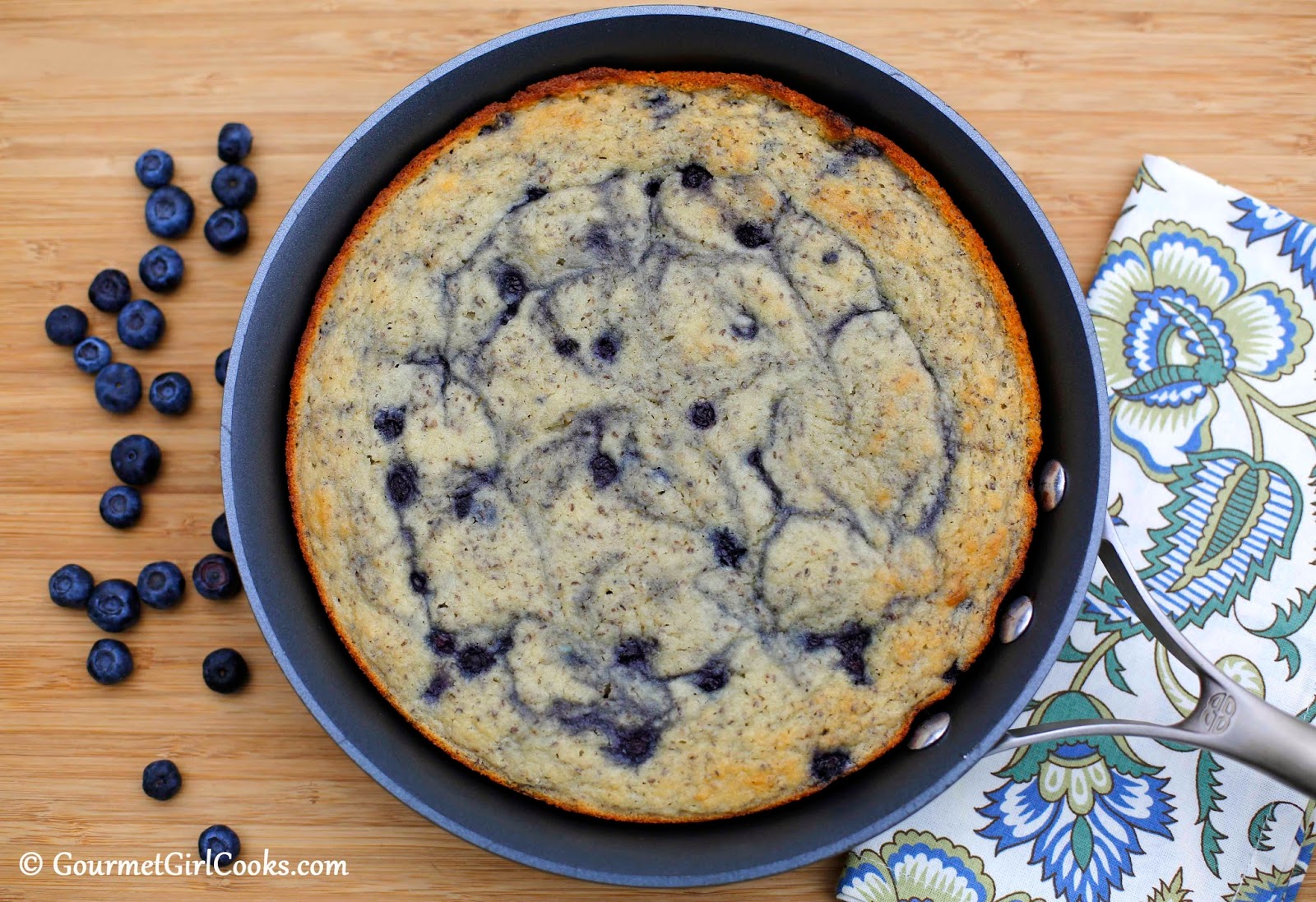 Gourmet Girl Cooks Chocolate ChipBlueberry Skillet Pancake New Recipe!