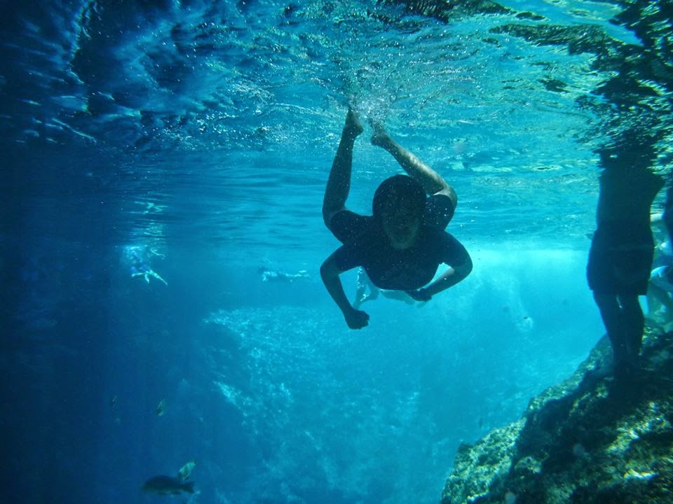 Swimming in Enchanted River