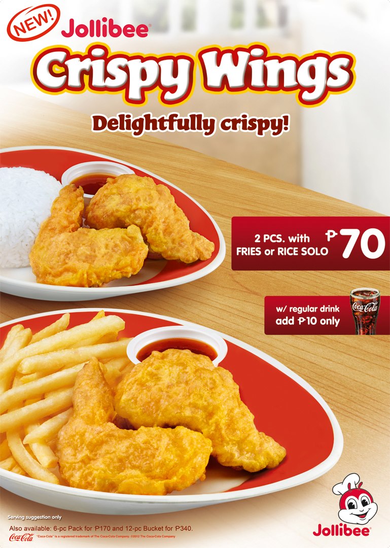 bugITs and EUTS Post's Repository PHOTOS Jollibee's Crispy Wings Hour