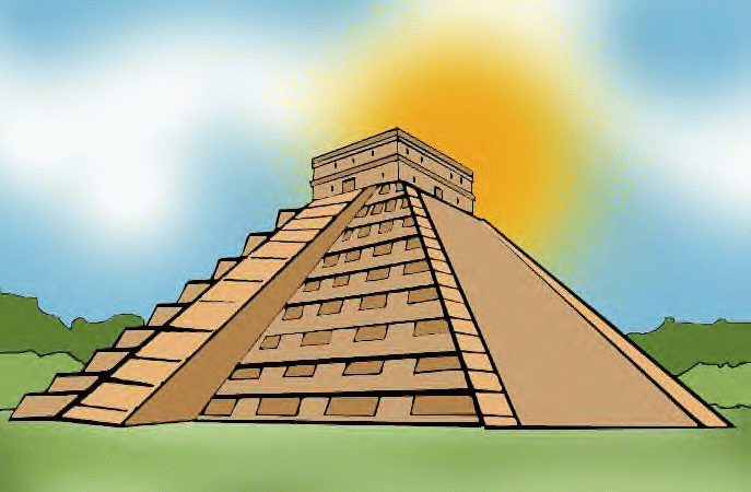 Piramides mayas dibujo - Imagui