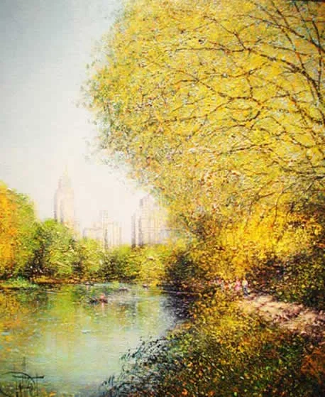 Guy Dessapt 1938 | French Impressionist painter | Paris autumn