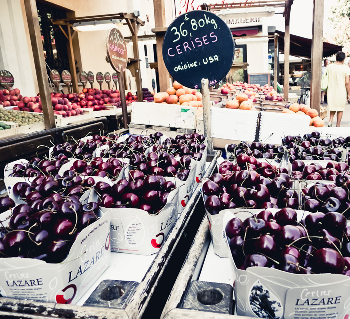 Valbonne, France, market, fruits