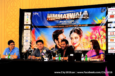 Ajay Devgan & Tamanna at Himmatwala Press Conference in Dubai