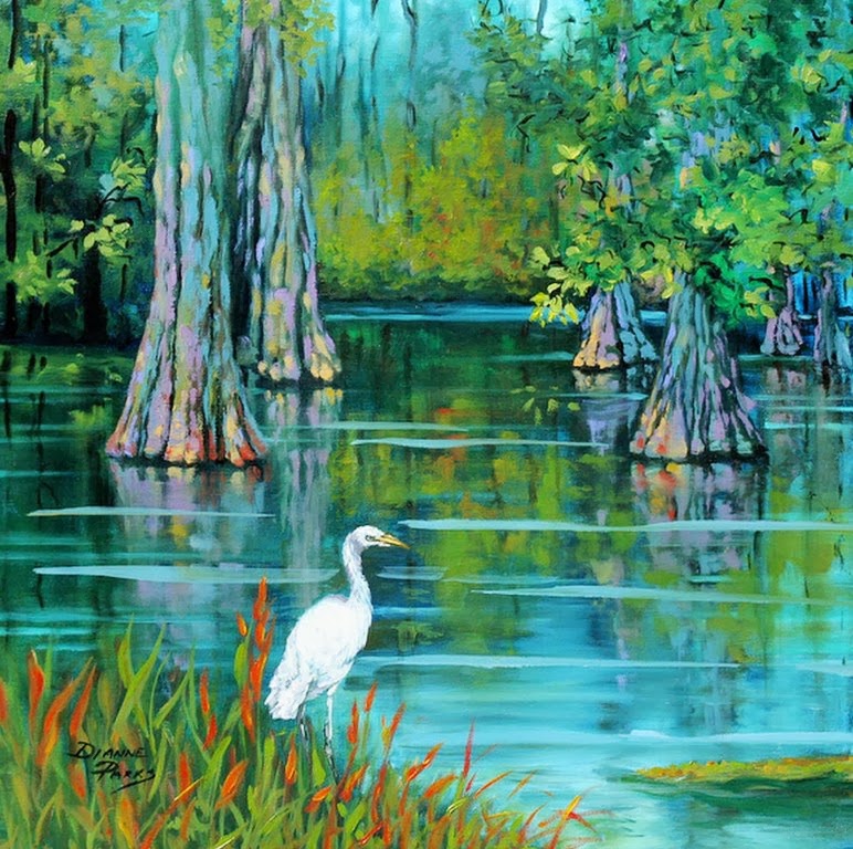 Imágenes Arte Pinturas Paisajes con Lagos, Pinturas al Óleo, Dianne Parks