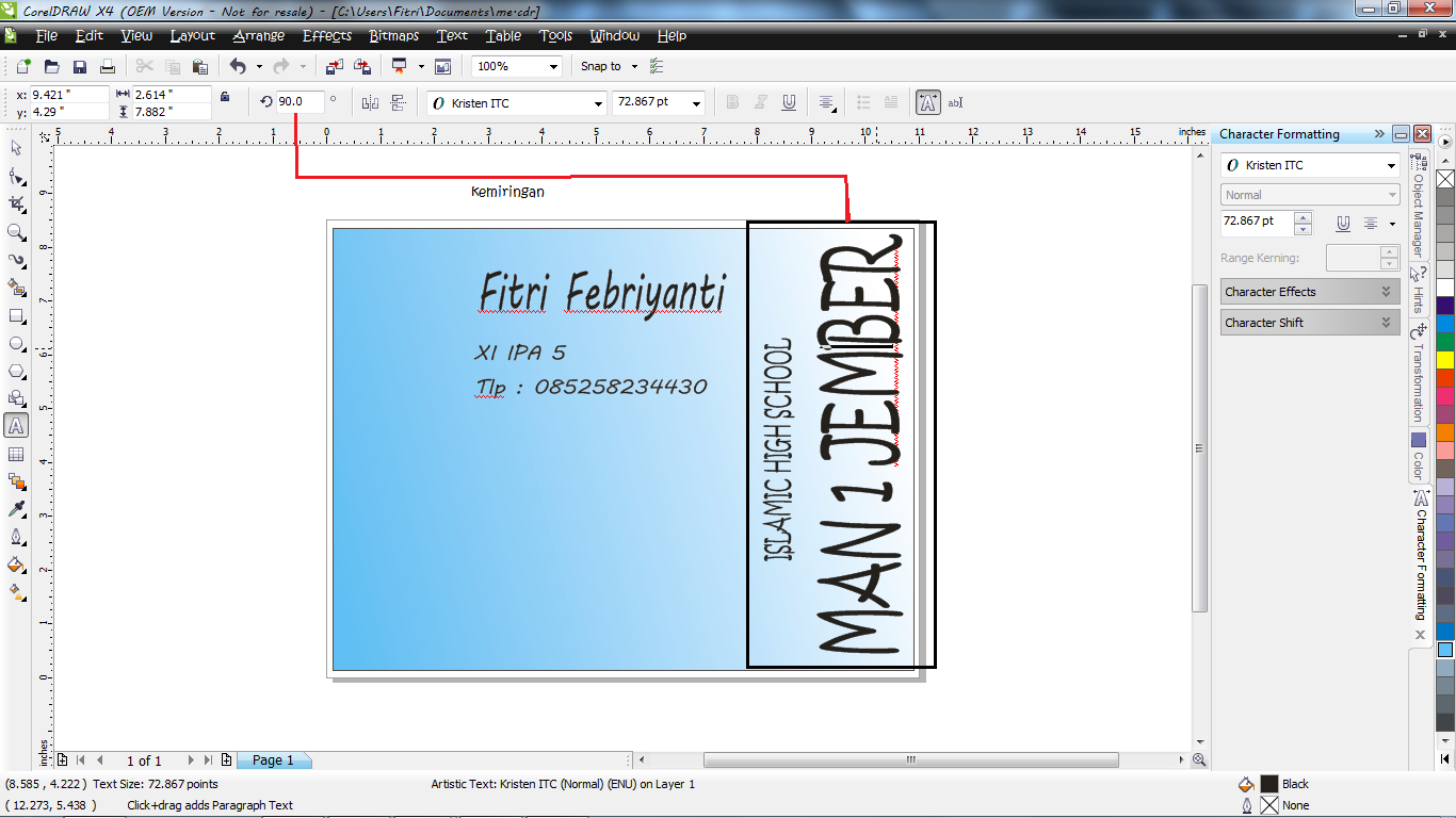 Cara Membuat Kartu Nama Pada Coreldraw | enjoy reading cara membuat kartu nama dengan Cara Membuat Kartu Nama Pada Coreldraw | enjoy reading cara membuat kartu nama dengan