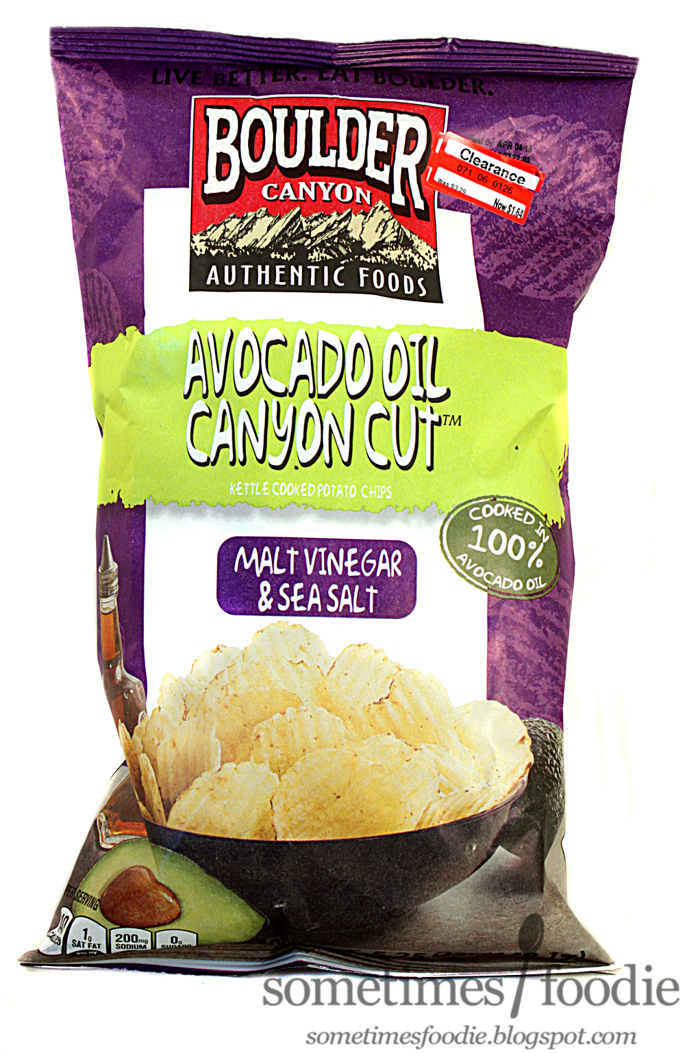 Sometimes Foodie Boulder Canyon Avocado Oil Malt Vinegar & Sea Salt