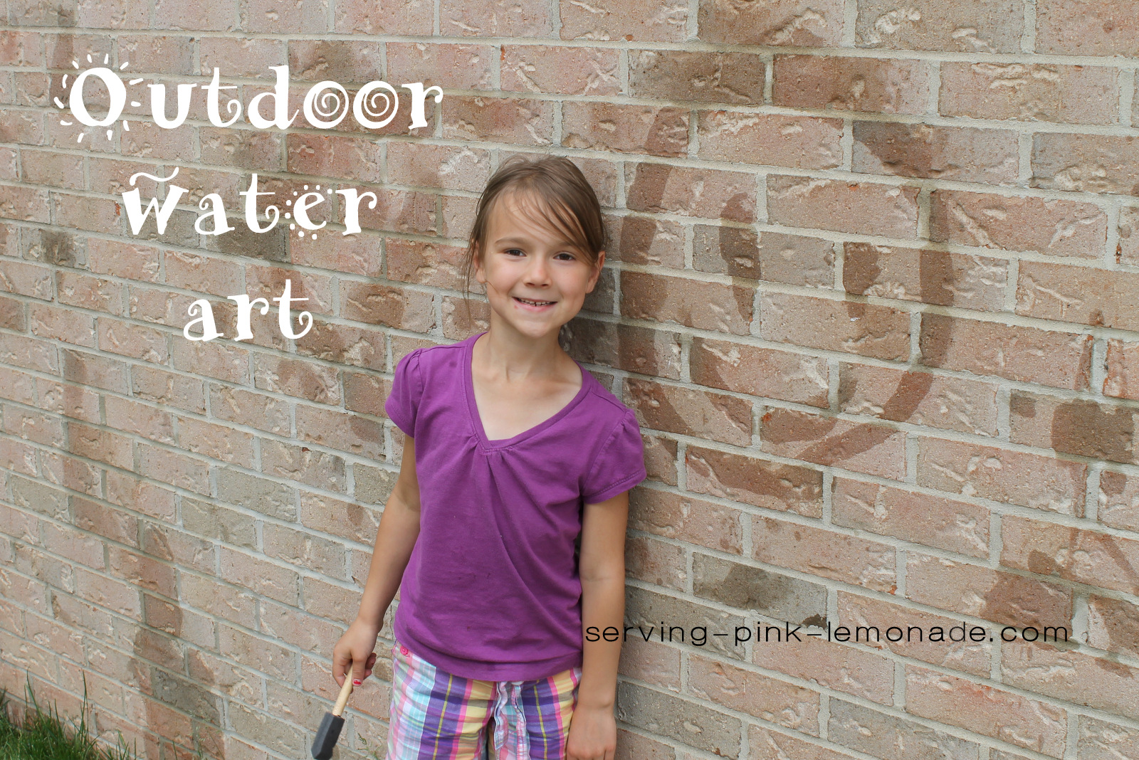 Serving Pink Lemonade Outdoor Water Art