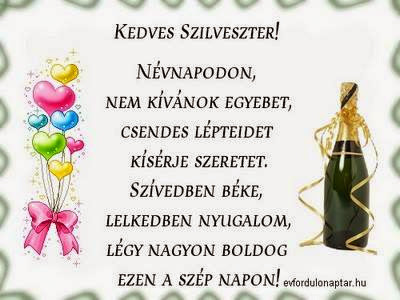 Szilveszter névnap - December 31