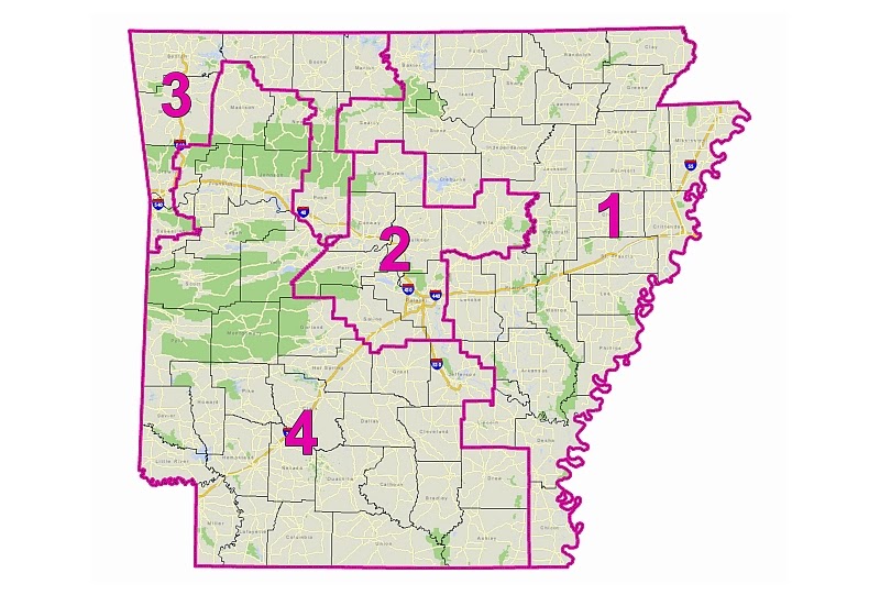 Arkansas' GeoStor Arkansas Congressional District Boundaries Published