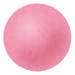 玉・ボールのイラスト（ピンク）