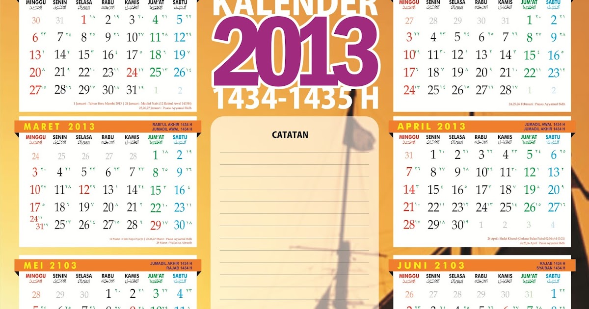 Kalender 2013, Contoh Desain Kalender Dinding (1) Kayyis_Design