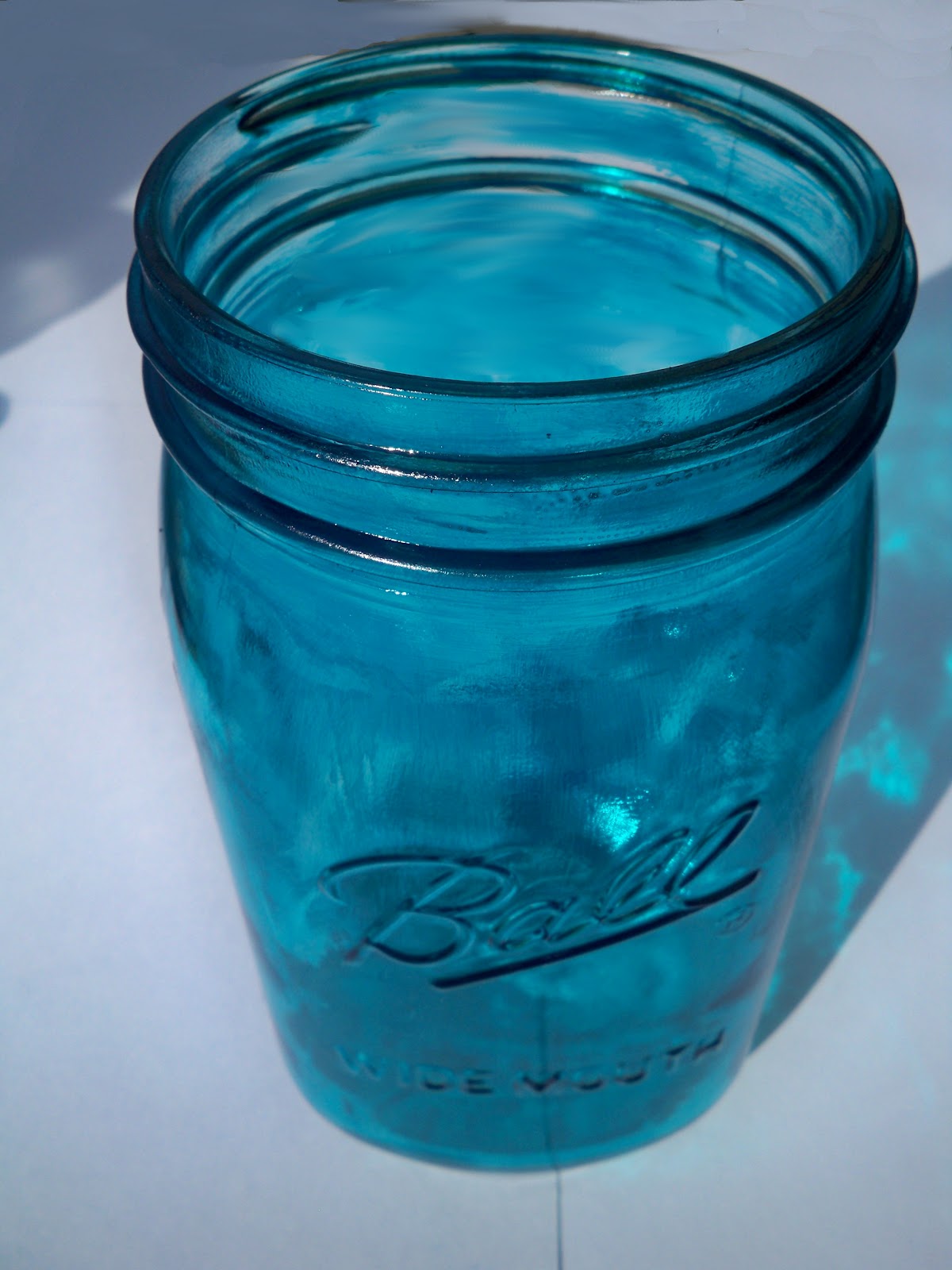 The Dieter Family Turning Mason Jars Blue