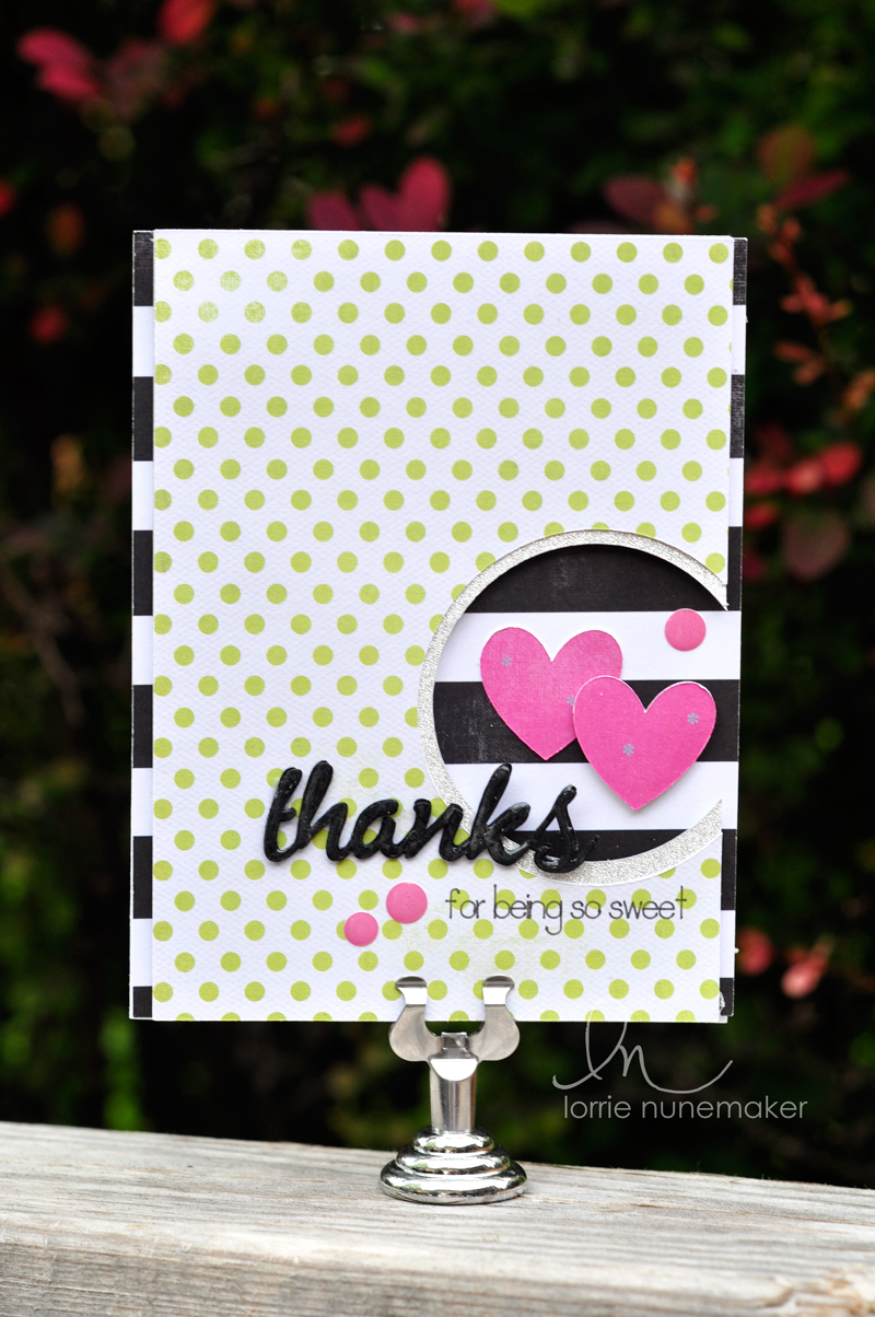 Lorrie's Story Thanks Card with Cricut Explore