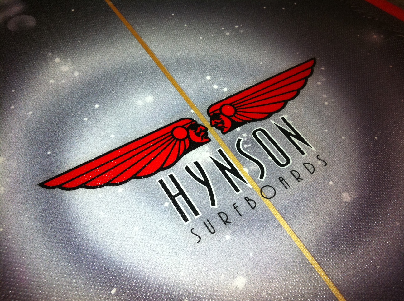 Olive T-Shirt SURFING WING Logos Mike Hynson Surfboards 