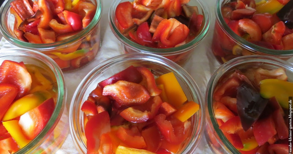 Meine kleine Welt Paprika einwecken