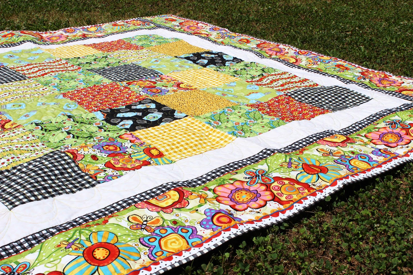 Picnic Blanket with BugaPalooza Fabric Jennifer Jangles
