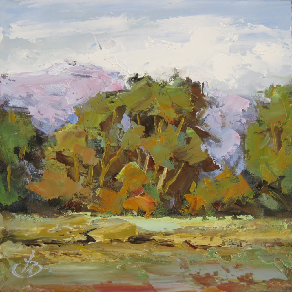 TOM BROWN FINE ART 6x6 PALETTE KNIFE PLEIN AIR LANDSCAPE By TOM BROWN TOM BROWN FINE ART 6x6 PALETTE KNIFE PLEIN AIR LANDSCAPE By TOM BROWN
