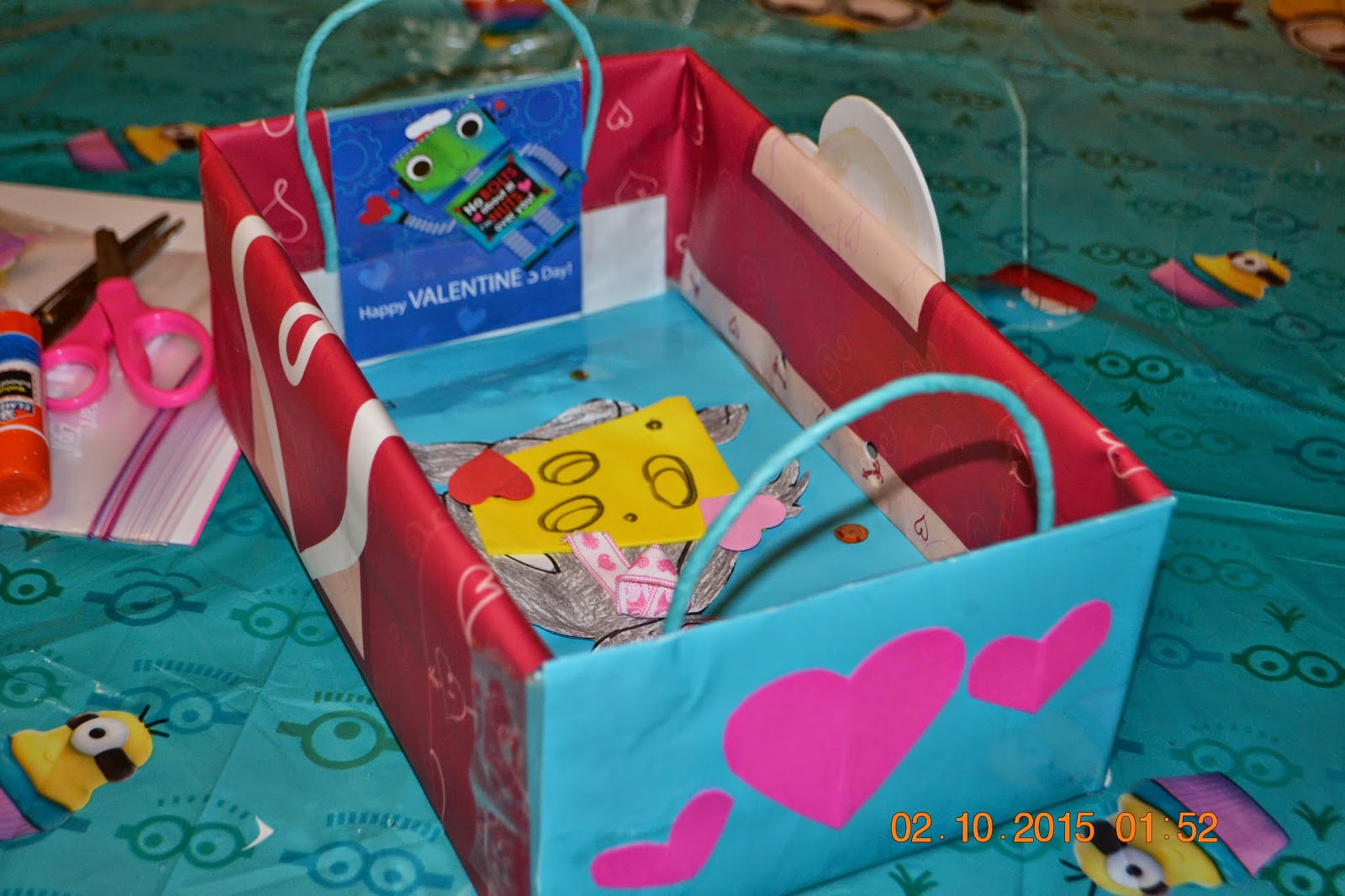 Pleasurable Hobbies Valentine Box from Recycled Materials