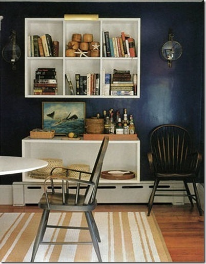 Librarian Tells All Inky Midnight Blue Walls