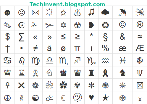 ☞Making Cool Symbols and Pictures for.