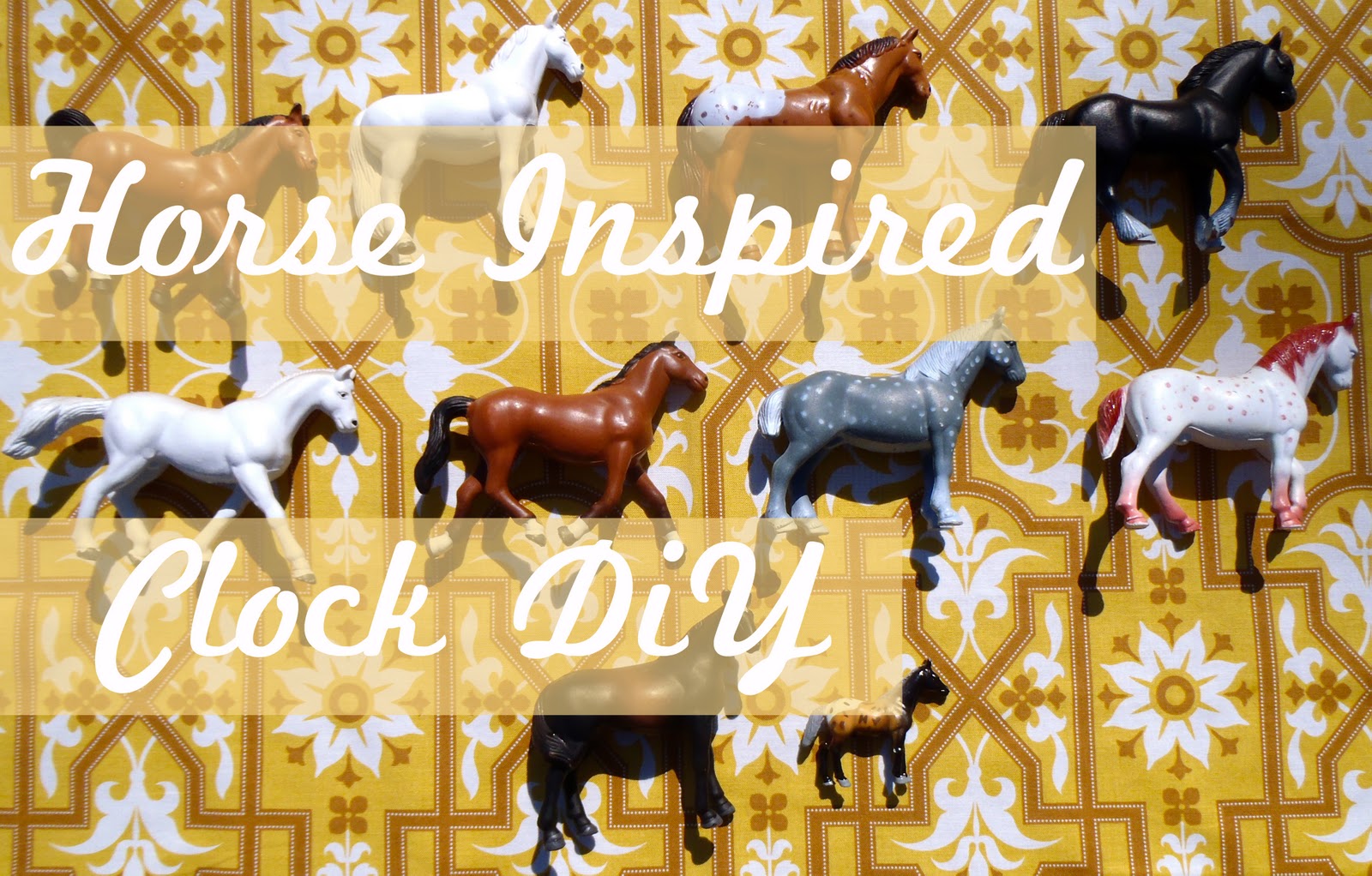 a shine machine Horse Inspired Clock DIY