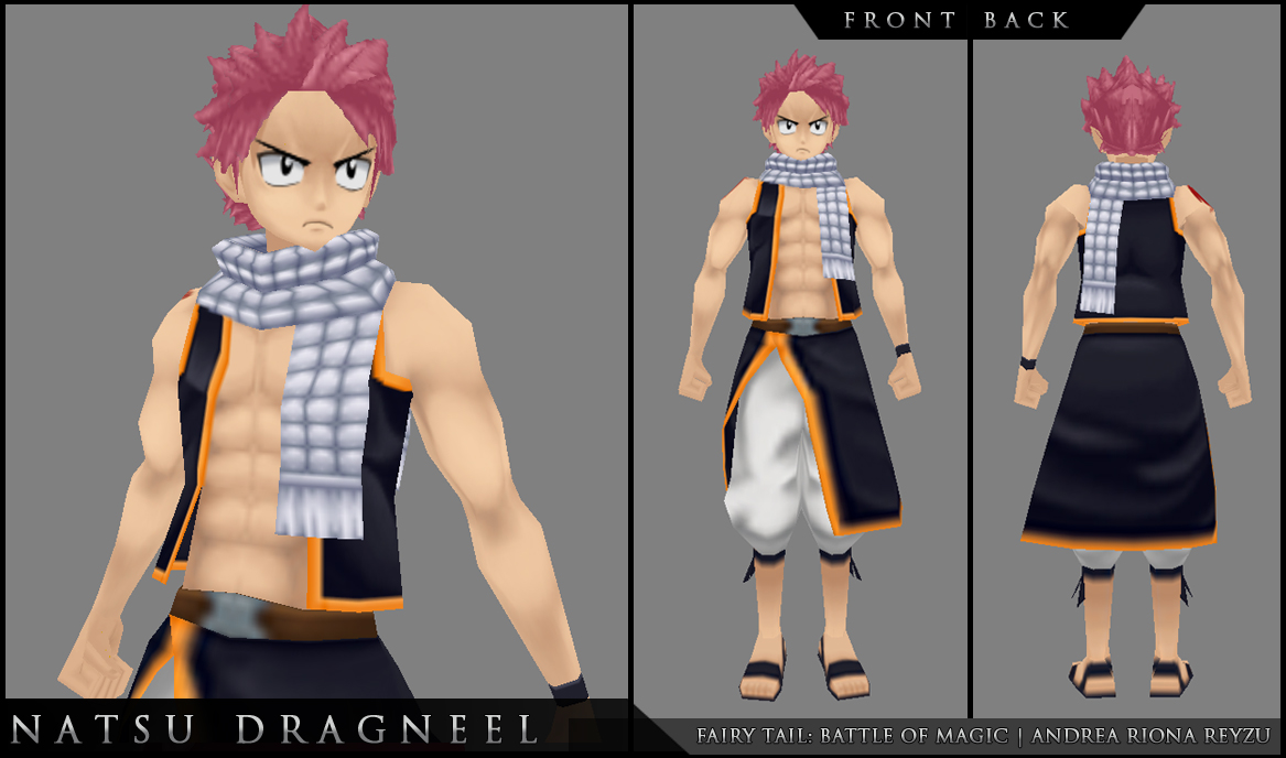 Andrea's Projects Development: Natsu Artwork [Fairy Tail: Battle of Magic]