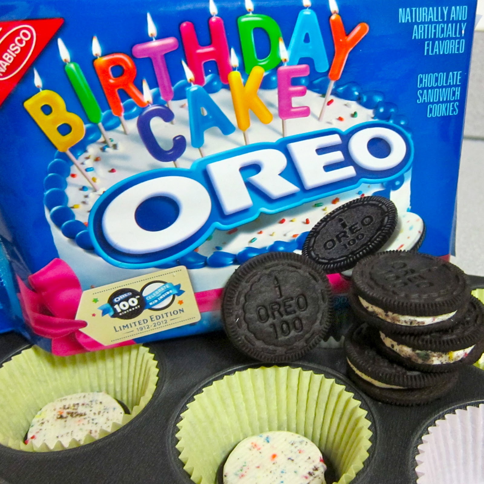 Young Idealistic Baker Double Oreo Birthday Cupcakes