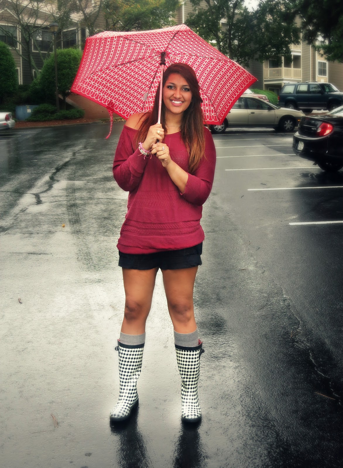 OOTD Rainy days A Dash of Style, with a Sweet Smile
