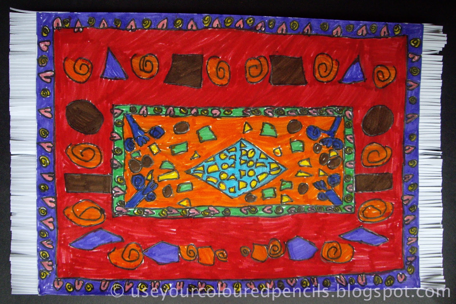 Use Your Coloured Pencils Magic Carpets