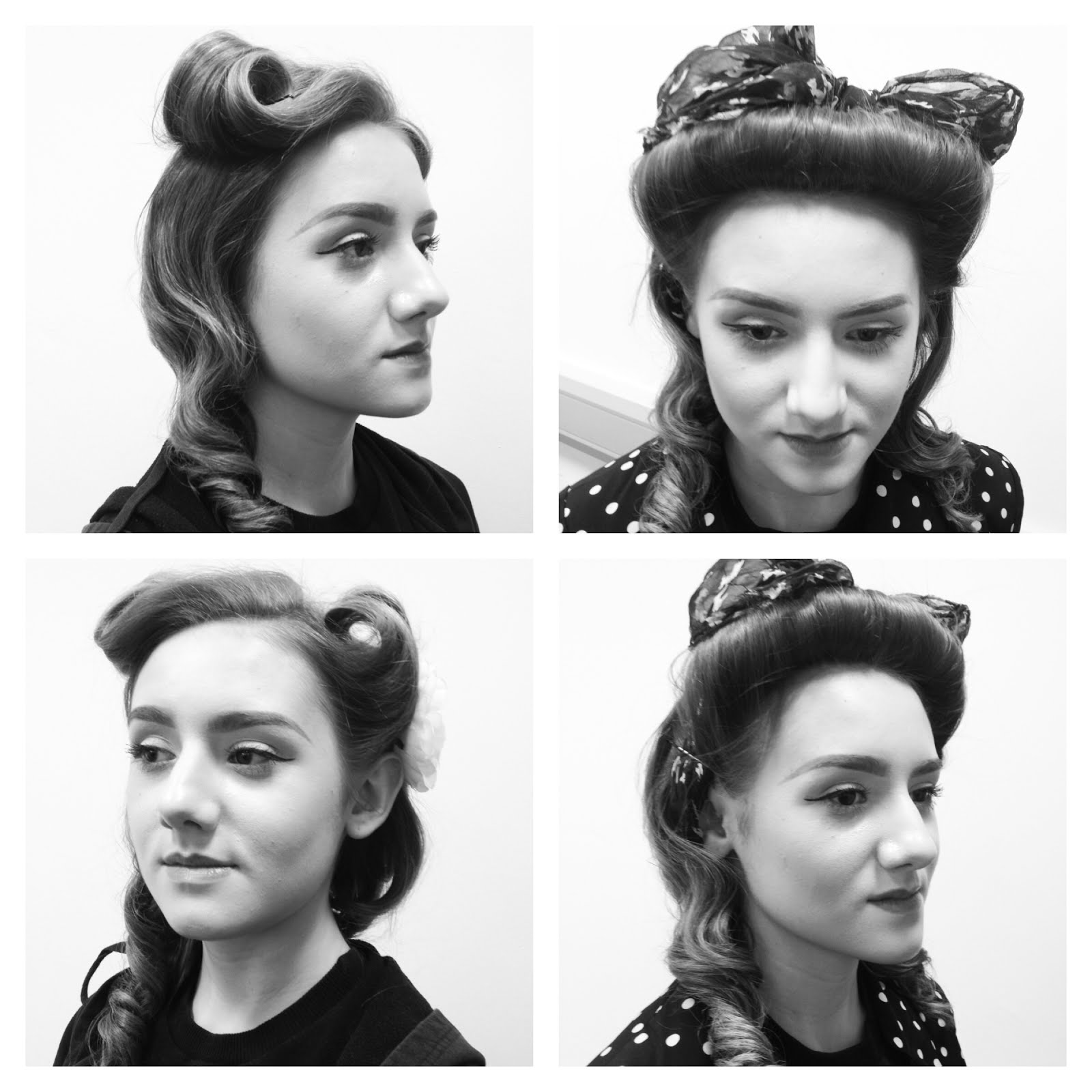 Becky Hanks Mua Easy 1950 S Hair Victory Rolls And All