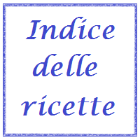 Indice delle ricette.