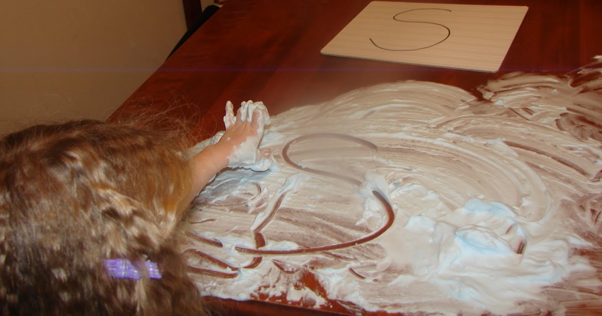 Shaving cream Letter Writing