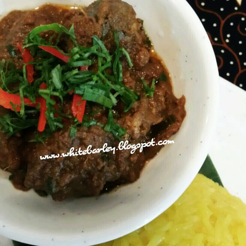 Rendang Daging Hati Paru White Barley