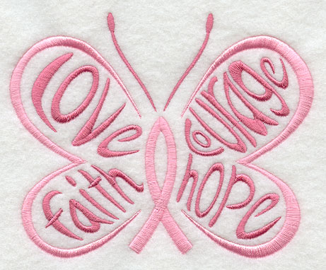 Breast Cancer Awareness Ribbon Embroidery Design Breast Cancer Awareness Ribbon Embroidery Design