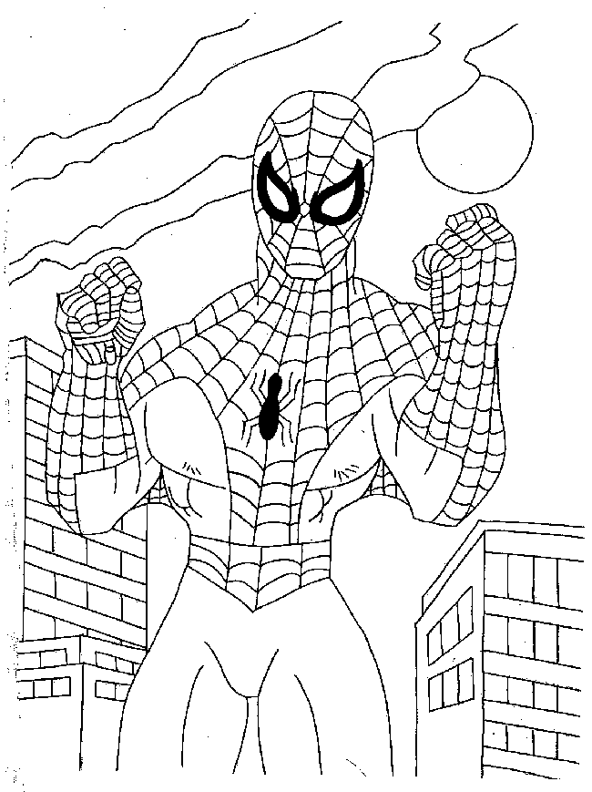 Super Hero Spiderman Coloring Pages | Kids Coloring Pages